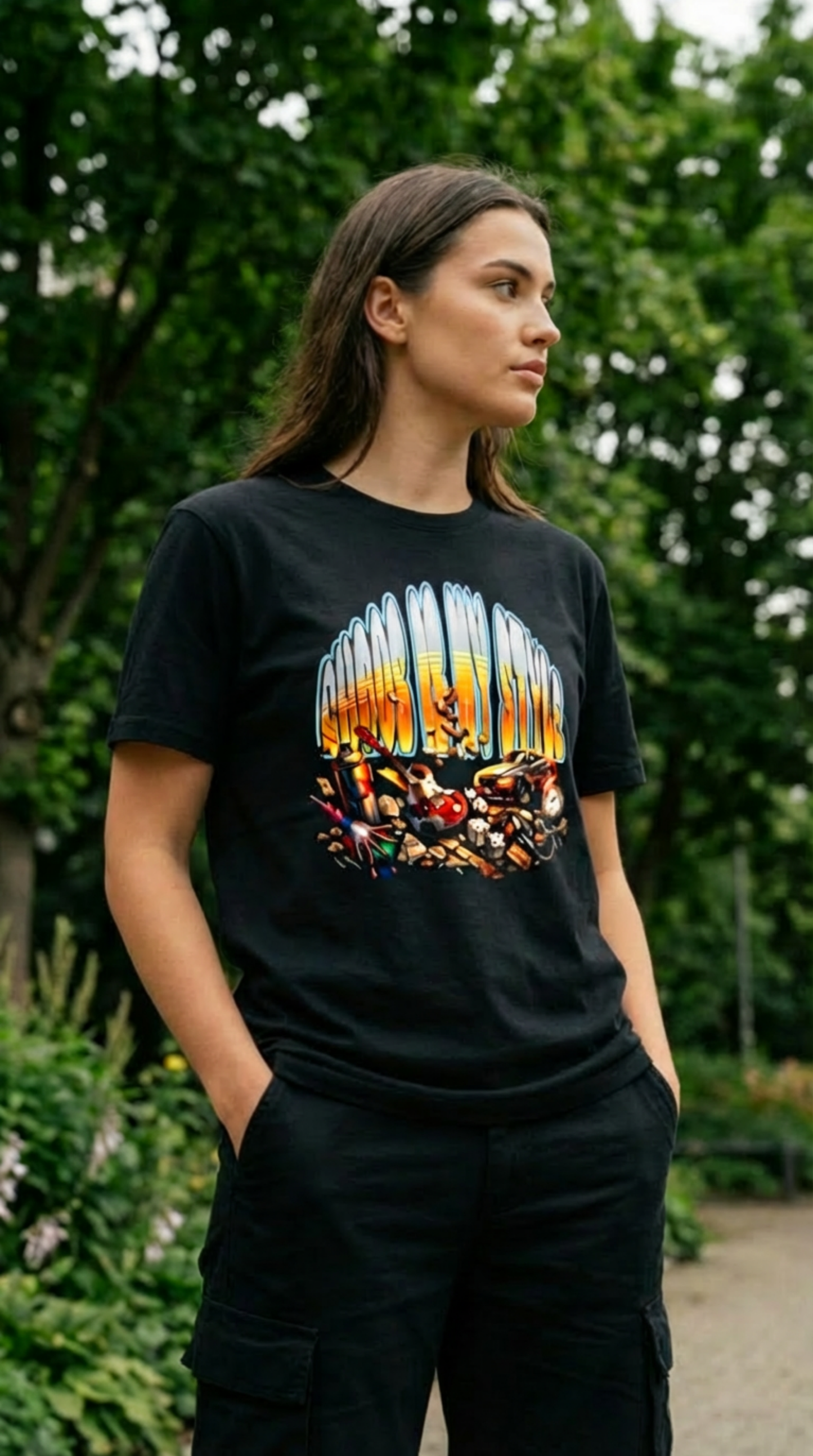 Chaos is my style - T-shirt con stampa